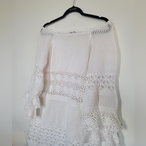 ASOS Crochet White Dress - Off Shoulder - Picture 2 of 12